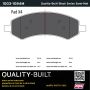 MPA 1003-1084M Quality-Built Black Series Semi-Metallic Brake Pads w/ Hardware