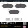 MPA 1003-1089C Quality-Built Black Series Ceramic Brake Pads w/ Hardware