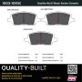 MPA 1003-1093C Quality-Built Black Series Ceramic Brake Pads w/ Hardware