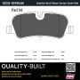 MPA 1003-1099AM Quality-Built Black Series Semi-Metallic Brake Pads w/ Hardware