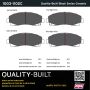 MPA 1003-1102C Quality-Built Black Series Ceramic Brake Pads w/ Hardware