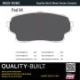 MPA 1003-1105C Quality-Built Black Series Ceramic Brake Pads w/ Hardware