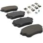 MPA 1003-1105M Quality-Built Black Series Semi-Metallic Brake Pads w/ Hardware