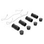 MPA 1003-1106M Quality-Built Black Series Semi-Metallic Brake Pads w/ Hardware