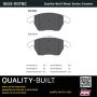 MPA 1003-1107BC Quality-Built Black Series Ceramic Brake Pads w/ Hardware