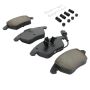 MPA 1003-1107C Quality-Built Black Series Ceramic Brake Pads w/ Hardware