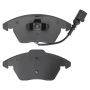MPA 1003-1107C Quality-Built Black Series Ceramic Brake Pads w/ Hardware