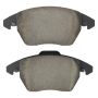 MPA 1003-1107C Quality-Built Black Series Ceramic Brake Pads w/ Hardware