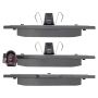 MPA 1003-1107C Quality-Built Black Series Ceramic Brake Pads w/ Hardware