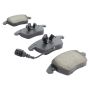 MPA 1003-1107M Quality-Built Black Series Semi-Metallic Brake Pads w/ Hardware