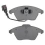 MPA 1003-1107M Quality-Built Black Series Semi-Metallic Brake Pads w/ Hardware