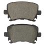 MPA 1003-1108M Quality-Built Black Series Semi-Metallic Brake Pads w/ Hardware