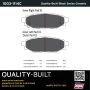 MPA 1003-1114C Quality-Built Black Series Ceramic Brake Pads w/ Hardware