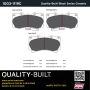 MPA 1003-1119C Quality-Built Black Series Ceramic Brake Pads w/ Hardware