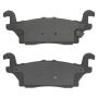 MPA 1003-1120C Quality-Built Black Series Ceramic Brake Pads w/ Hardware