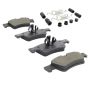 MPA 1003-1122M Quality-Built Black Series Semi-Metallic Brake Pads w/ Hardware