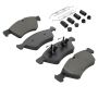 MPA 1003-1123M Quality-Built Black Series Semi-Metallic Brake Pads w/ Hardware
