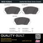 MPA 1003-1125AC Quality-Built Black Series Ceramic Brake Pads w/ Hardware