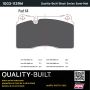 MPA 1003-1129M Quality-Built Black Series Semi-Metallic Brake Pads w/ Hardware
