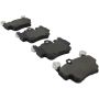 MPA 1003-1135M Quality-Built Black Series Semi-Metallic Brake Pads