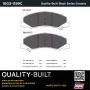 MPA 1003-1159C Quality-Built Black Series Ceramic Brake Pads w/ Hardware