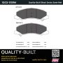 MPA 1003-1159M Quality-Built Black Series Semi-Metallic Brake Pads w/ Hardware