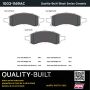 MPA 1003-1169AC Quality-Built Black Series Ceramic Brake Pads w/ Hardware