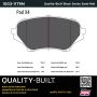 MPA 1003-1179M Quality-Built Black Series Semi-Metallic Brake Pads w/ Hardware