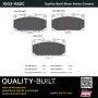 MPA 1003-1182C Quality-Built Black Series Ceramic Brake Pads w/ Hardware