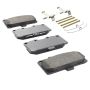 MPA 1003-1182M Quality-Built Black Series Semi-Metallic Brake Pads w/ Hardware