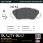 MPA 1003-1184M Quality-Built Black Series Semi-Metallic Brake Pads w/ Hardware