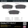 MPA 1003-1194C Quality-Built Black Series Ceramic Brake Pads w/ Hardware