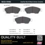 MPA 1003-1195C Quality-Built Black Series Ceramic Brake Pads w/ Hardware
