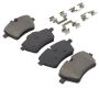 MPA 1003-1204AM Quality-Built Black Series Semi-Metallic Brake Pads w/ Hardware