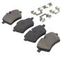 MPA 1003-1204C Quality-Built Black Series Ceramic Brake Pads w/ Hardware