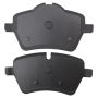 MPA 1003-1204M Quality-Built Black Series Semi-Metallic Brake Pads w/ Hardware