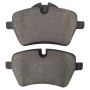 MPA 1003-1204M Quality-Built Black Series Semi-Metallic Brake Pads w/ Hardware