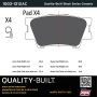 MPA 1003-1212AC Quality-Built Black Series Ceramic Brake Pads w/ Hardware