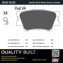 MPA 1003-1212C Quality-Built Black Series Ceramic Brake Pads w/ Hardware