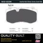 MPA 1003-1223M Quality-Built Black Series Semi-Metallic Brake Pads w/ Hardware