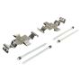 MPA 1003-1223M Quality-Built Black Series Semi-Metallic Brake Pads w/ Hardware