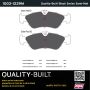 MPA 1003-1229M Quality-Built Black Series Semi-Metallic Brake Pads w/ Hardware