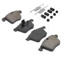 MPA 1003-1240BM Quality-Built Black Series Semi-Metallic Brake Pads w/ Hardware