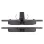 MPA 1003-1240BM Quality-Built Black Series Semi-Metallic Brake Pads w/ Hardware