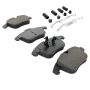 MPA 1003-1241M Quality-Built Black Series Semi-Metallic Brake Pads w/ Hardware