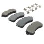 MPA 1003-1268M Quality-Built Black Series Semi-Metallic Brake Pads w/ Hardware