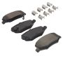 MPA 1003-1274M Quality-Built Black Series Semi-Metallic Brake Pads w/ Hardware