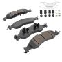 MPA 1003-1278M Quality-Built Black Series Semi-Metallic Brake Pads w/ Hardware