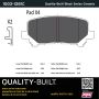 MPA 1003-1281C Quality-Built Black Series Ceramic Brake Pads w/ Hardware