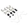 MPA 1003-1287C Quality-Built Black Series Ceramic Brake Pads w/ Hardware